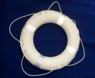 White Lifebuoy with Retro-Tape